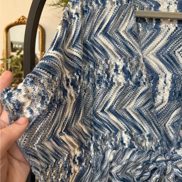 BECCA Blue and White Swim Coverup size xs - Picture 2 of 9